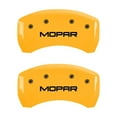 thumbnail image 5 of MGP 4 Caliper Covers Engraved Front & Rear MOPAR Yellow finish black ch, 5 of 6