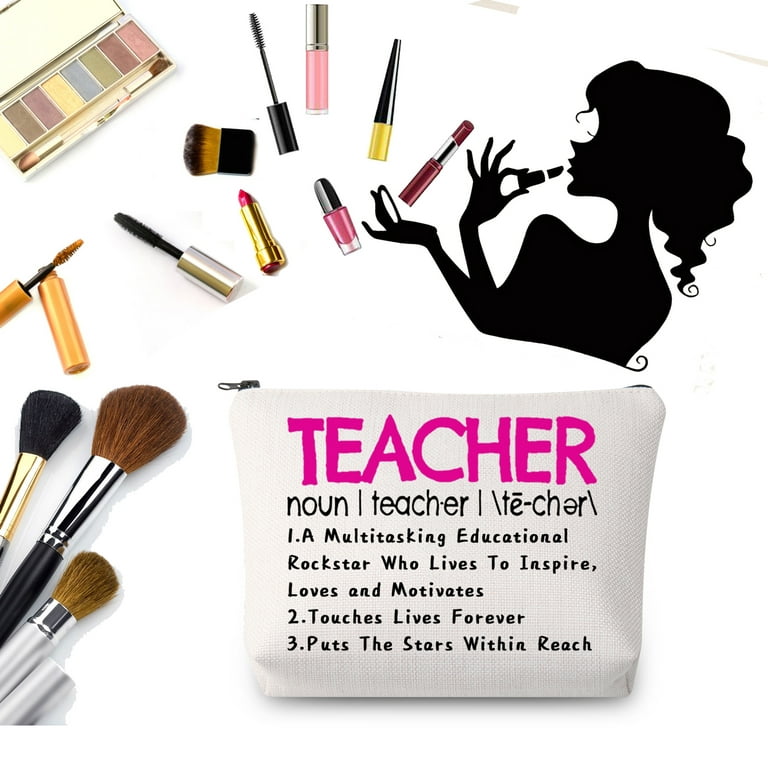 Your Custom Personalized Teacher Zipper Pouch; Pencil Bag; # teacher tools;  Makeup Bag; Essential Oil