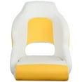thumbnail image 2 of MSC Captain Seat, Sports Seats, Bucket Seats, with Flip up Seat Bolster, White/Yellow, 2 of 5