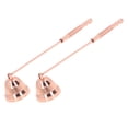 thumbnail image 2 of 2PCS Candle Snuffer with Long Handle Bell Shape Metal Flame Snuffer Cover Wick Extinguishing Tool Rose Gold, 2 of 22