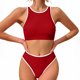 thumbnail image 5 of Traje de baño de una pieza para mujer Traje de baño de una pieza de color sólido para mujer Traje de baño de bikini de moda con cuello en V Traje de baño de moda de playa para mujer Trajes de baño de, 5 of 9