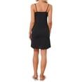 thumbnail image 3 of INSPIRE CHIC Womens Cami Nightgown Bow Print Cute Summer Sleeveless Nightdress Chemise Sleepwear Camisole Nightshirt 3XL Black, 3 of 6
