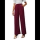 thumbnail image 3 of Pantalones de Trabajo Elásticos de Pierna para Mujer, Pantalones de Vestir, Pantalones Casuales de Negocios de Cintura Alta, Pantalones de Vestir Vino Tinto M, 3 of 9