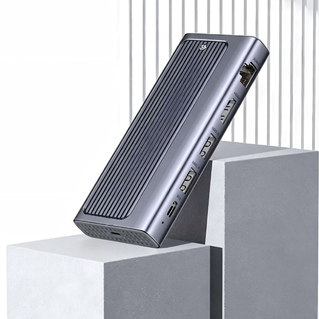 Miiottaa Fast Speed 6 In1 USB C Hubs With M.2 SSD Enclosure Support And 90W Power Delivery