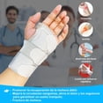 thumbnail image 2 of Muñequera Ortopedica Muñequeras de Soporte - Muñequera Tunel Carpiano Ajustable Con 2 Soportes para Aliviar el Túnel Carpiano Artritis Tendinitis Fracturas (Gris, Medium 13-20 cm, Mano Lzquierda), 2 of 5