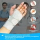 thumbnail image 2 of Muñequera Ortopedica Muñequeras de Soporte - Muñequera Tunel Carpiano Ajustable Con 2 Soportes para Aliviar el Túnel Carpiano Artritis Tendinitis Fracturas (Gris, Medium 13-20 cm, Mano Lzquierda), 2 of 5