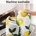 thumbnail image 5 of Yellow Lemon Fruits White Pattern Bathroom Rugs Mat,Non Slip Microfiber Bathroom Rug,Rubber Backing,Soft Bathroom Mats for Bathroom Floor,Tub and Shower,47x17in(120x43cm), 5 of 5