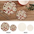 thumbnail image 4 of Coolnut Cute Mushroom Cotton Pot Holder Set of 20, Pure Cotton Wear-Resistant and Non-Slip Stylish Round Pot Holder for Daily Kitchen, Dining Table, Office, Cafe, Restaurant, BBQ Home Decor Gifts, 4 of 6