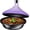 Purple, variant on Bruntmor | Cast Iron Pre-Seasoned Tagine Pot Wcast Iron Lid 4 Quart Stove Safe