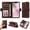 Coffee, variant on Allytechgroup Flip Wallet Case for iPhone 16e, Premium PU Leather Stylish Pattern Stand Feature Cards Holder Hand Wrist Bumper Phone Case for iPhone 16e, Coffee
