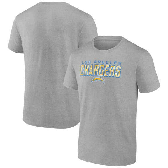 Men's Heather Gray Los Angeles Chargers Swagger T-Shirt