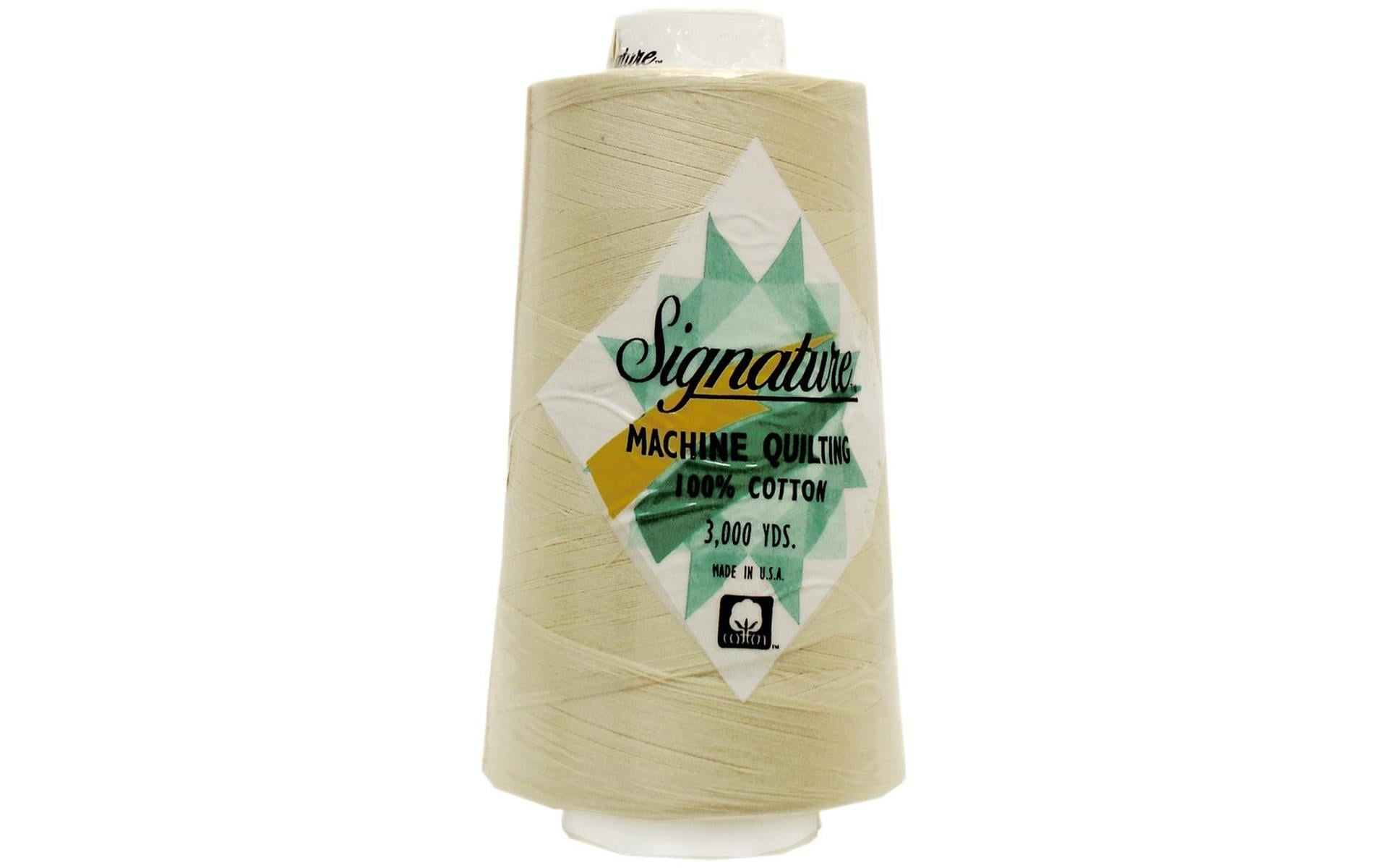 Signature Thread Signature Ctn 3000yd 100/% Cotton Quilt Thread 3000 Black