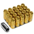 thumbnail image 1 of J2 Engineering LN-T7-007-15-GD J2 Engineering 7075 -T6 Forged Aluminum M12X1.5 20Pcs 50mm Height Close -End Lug Nut Set w / Socket Adapter (Gold), 1 of 6