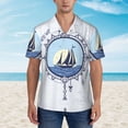 thumbnail image 4 of JUNZAN Not All Who Wander Are Lost2 Pattern Hawaiian Shirt for Men,Summer Beach Casual Short Sleeve Button Down Shirts-Small, 4 of 9