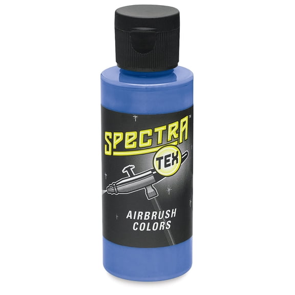 Badger Spectra Tex Airbrush Color - 2 oz, Transparent Powder Blue