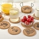 thumbnail image 5 of Posavasos de corcho, 12 juegos resistentes al calor e impermeables con soportes de metal, los mejores posavasos redondos naturales reutilizables para mesas de cristal de bar., 5 of 5