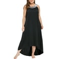 thumbnail image 5 of FASHIONWT Women Summer Sequined Sleeveless Plus Size Trapeze Long Dress, 5 of 5