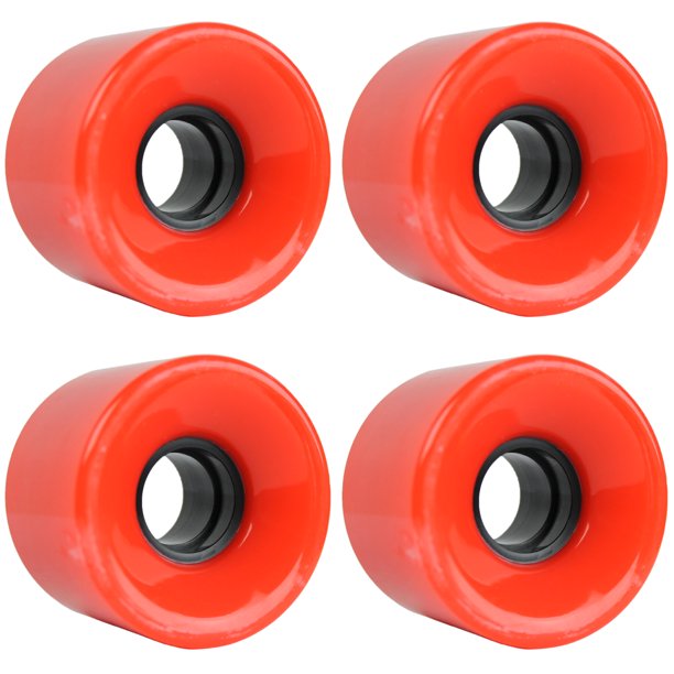SKATEBOARD CRUISER WHEELS SET 59mm x 43mm 83A 1788C Red