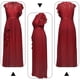 thumbnail image 3 of Vestido de noche para mujer, largo, elegante, de encaje, para cóctel, liso, largo, cuello redondo, manga media, vestido de novia con cremallera, vestido de novia, vestido de dama de honor, 3 of 5