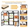 thumbnail image 4 of Mirightone Catio Outdoor Cat Enclosures Window with Wire Mesh & 2 Plant Stands, Large Outside Cat House with Weatherproof, Resting Box, Climbing Ramps for Backyard - Black, 4 of 8