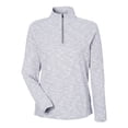 thumbnail image 4 of North End NE415W Women's Eclipse Jacquard Quarter-Zip Pullover-PLATINUM HEATHER-M, 4 of 6