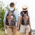thumbnail image 4 of Vsdgher Cute Mouse In Glasses Print Canvas Backpack Travel Rucksack Unisex Knapsack 15.7/17.7Inch Laptop Backpack for Work,College-Small, 4 of 5