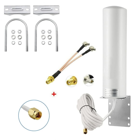 High Gain 10-12dBi External SMA Male/Dual TS9 3G 4G LTE Bracket Mount Long Range Antenna for Netgear Nighthawk M1 MR1100 Verizon Jetpack 8800L Mobile Hotpots Router MiFi