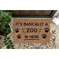 thumbnail image 2 of Its basically a Zoo in Here Doormat, 2 of 4