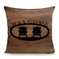 thumbnail image 1 of Coussin de Bienvenue en Lin de Chalet, 1 of 1