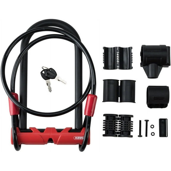 ABUS U-Lock # Ultimate Combopack 420 STD   USH # 9 inch U/ 14mm round diameter   10mm/140cm cable