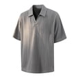 thumbnail image 4 of VgaVtl Short Sleeve Polo for Men Knit Summer Collared Relaxed Fit Casual Soft Plain Tops for Men Business, 4 of 9