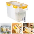 thumbnail image 4 of Household Cold Kettle With Faucet Fruit Teapot Water Bucket Water Jug Yellow, 4 of 8