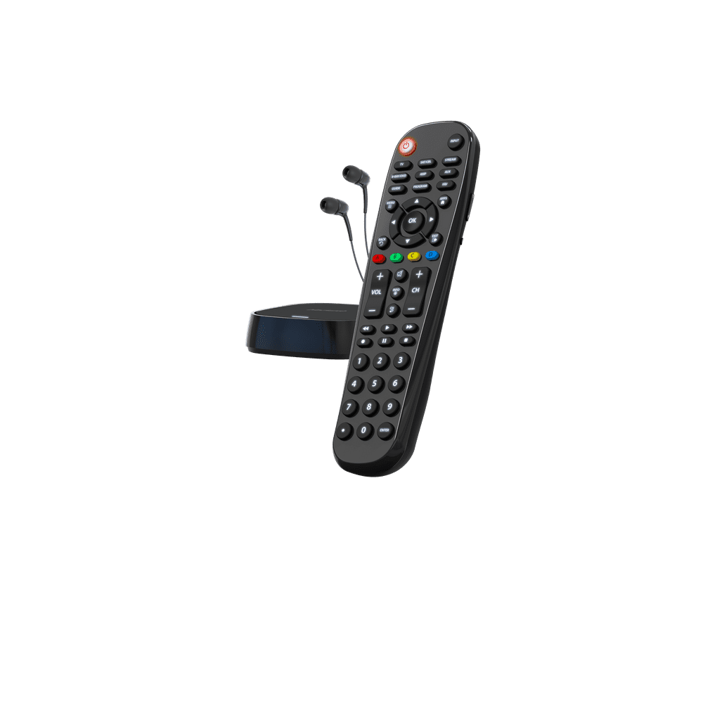 Blackweb 6Device Universal Remote With Wire less Audio Transmitter And