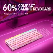 AULA Hero68 HE 60-Key Wired Hall Effect Gaming Keyboard, RGB, Rapid Trigger and Response, Adjustable Actuation