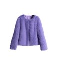 thumbnail image 2 of Pntutb Moda para mujer Sólido Corto Imitación Chaleco cálido Abrigo Faux tops Rollbacks Pntutb Pntutb-4411, 2 of 5