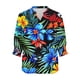 thumbnail image 4 of Camisetas de Cuello de Tripulación de Manga Larga para Hombres Moda Primavera Y Verano Botón Arriba Cardigan 3/4 Cuarto de Manga Chaqueta Cuello en V Top Mujer Camisetas de Manga Larga Algodón, 4 of 5