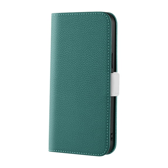 TECH CIRCLE Wallet Case for iPhone 12 Pro Max PU Leather Wallet Case with Card Slots Kickstand Magnetic Clasp Protective Case For iPhone 12 Pro Max,Green