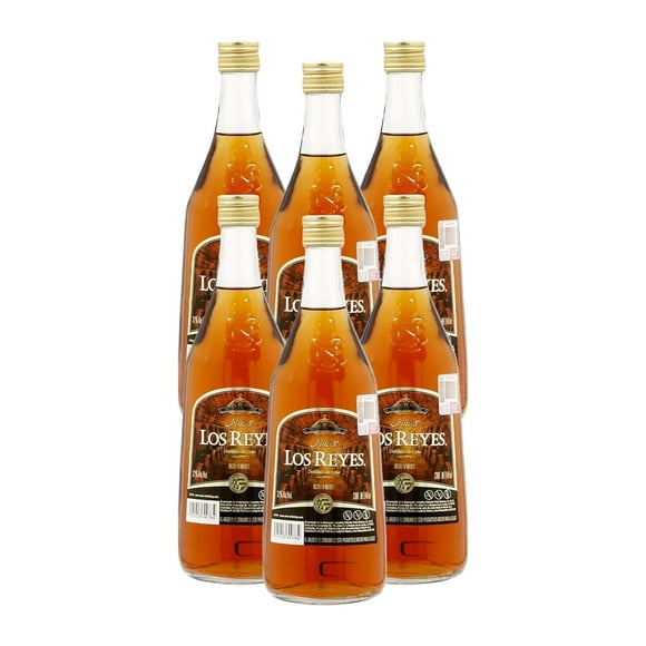 Pack De 6 Brandy Añejo Los Reyes 900Ml