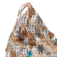 thumbnail image 5 of Kittens Lounger Chair Bag, Group of Colorful Happy Cats with Long Whiskers Doodle Illustration, High Capacity Storage with Handle Container, Lounger Size, Charcoal Grey Multicolor, by Ambesonne, 5 of 5