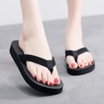 thumbnail image 3 of Womens Sandals Bohemian Beach Flip Flop Sandal Cloth Black 35, 3 of 6