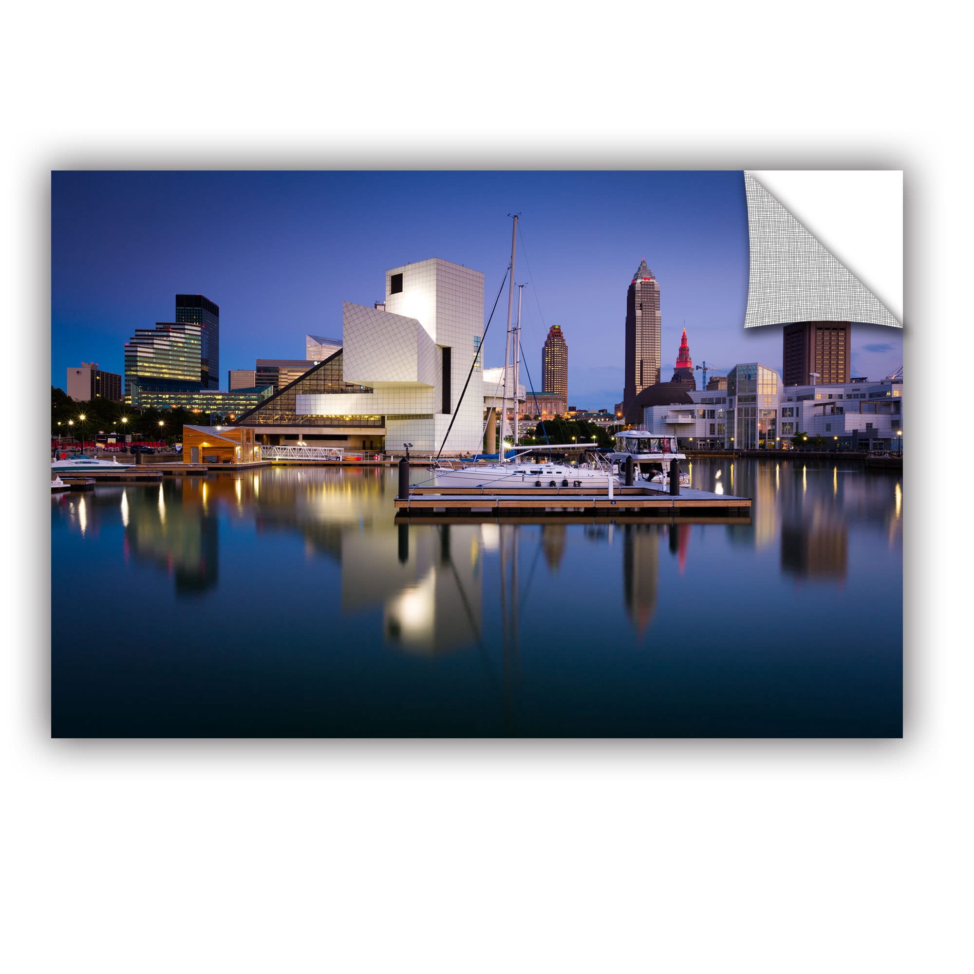 ArtWall Cody York "Cleveland Skyline 1" ArtAppealz Removable Wall Art