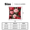 thumbnail image 5 of Rose Set - Decorative Pillows Covers, Velvet Throw Pillow Cases with Unique Patterns for Home Decor, 16x16, 18x18, 20x20 Inches, 2 Pack - Great for Various Occasions., 5 of 6