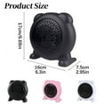 thumbnail image 3 of SSNTSY Mini Desktop Heater, Small Fast Heating Fan, Portable Space Heater for Indoor Use, Electric Desk Heater, Desk Heater and Fan for Bathroom Home Office Bedroom, 3 of 8
