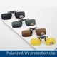 thumbnail image 2 of Gafas de sol con clip polarizadas ENTASSER Visión nocturna, 2 of 4