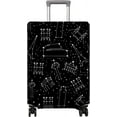 thumbnail image 1 of Travel Luggage Cover Suitcase Protector Fits 18-32 Inch Luggage Wheel Covers Patterned Travel Related Items Flower Luggage Protector Elastic Luggage Anti-scratch Suitcase Cover XL, 1 of 5