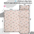 thumbnail image 5 of Princess and Fairy Pink Pattern Teens Toddler Nap Mat with Pillow, Sleeping Mat Bag for Preschool Daycare 59"x22", 5 of 6
