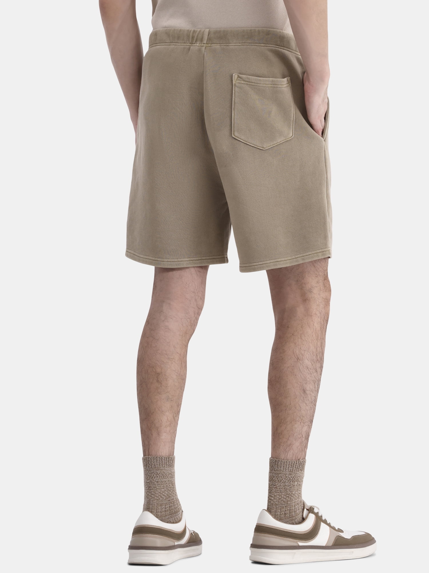 No Boundaries Soft Fleece Jogger Shorts, 6" Inseam, 2-Pack, Men's and Big Men's