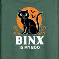 thumbnail image 3 of Hocus Pocus - Binx Is My Boo - Women's Lightweight French Terry Long Sleeve Shirt, 3 of 5