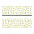 thumbnail image 2 of Moon Bench Cushion Set of 2, Happy Smiling Moon and Stars Morning and Night Rainbows Funny Clouds, Standard Size Foam Pad and Decorative Cover, Pale Blue Yellow Pink, by Ambesonne, 2 of 4