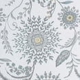 thumbnail image 4 of No. 918 Sora Print Medallion Floral Semi-Sheer Grommet Curtain Panel, 40"x84", White/Floral, 4 of 5